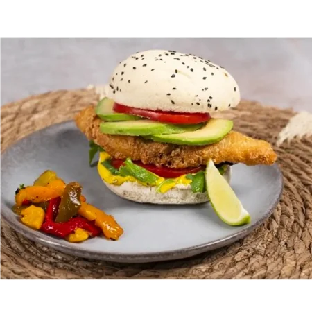 Bao bun au sesame noir 9 cm